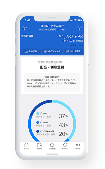 お金・ポイント(myCoin)を運用する