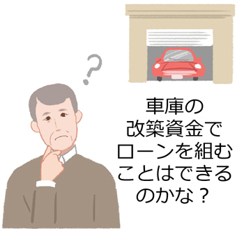 車庫の改築資金でローンを組むことはできるのかな？