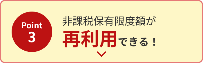 非課税保有限度額の再利用できる